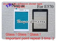 Novaphopat New Original Black Glass Panel For Philips Xenium E570 E571 E560 X5500 X623 X513 Glass Lens Screen Replacement +track