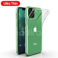 Transparent Silicone Case for iPhone 11 2019 on iPhone 11 Pro Max Ultra Thin Clear Soft TPU Case Cover for iPhone XR X XS Max