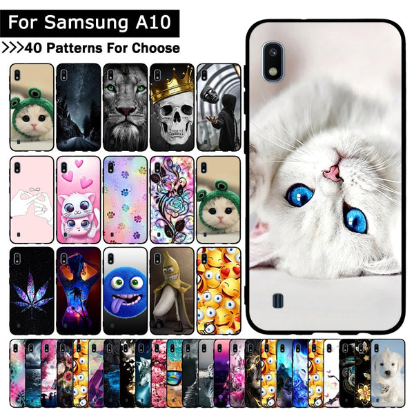 Luxury Case For Samsung Galaxy A10 Phone Cover Animal Cartoon Cute Soft Silicone TPU Cases Back Phone Covers Capa Coque Fundas