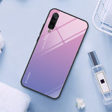 Stained Phone Case for Xiaomi Mi 9 SE 8 Lite A1 A2 6 Gradient Tempered Glass Case for Xiaomi Mi 9T Pro Mix 3 Max 2S Pocophone F1