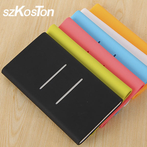 Silicone Case For Xiaomi Power Bank 20000mah 2C Shell Rubber Protective Cover For Xiaomi Power Bank Accessories Color Random