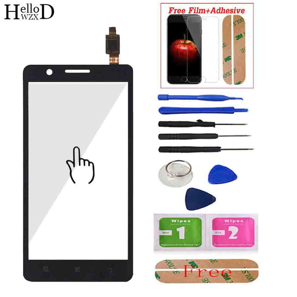 5.0" For Lenovo A536 536 Touch Screen Panel Digitizer Front Glass Lens Sensor Touchscreen Tools Adhesive + Screen Protector Gift