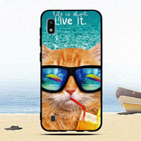 Luxury Case For Samsung Galaxy A10 Phone Cover Animal Cartoon Cute Soft Silicone TPU Cases Back Phone Covers Capa Coque Fundas