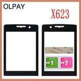 100% New Original Front Glass Lens For Philips Xenium Philips E560 E570 E571 X623 X1560 X5500 Not Touch Screen Free Shipping